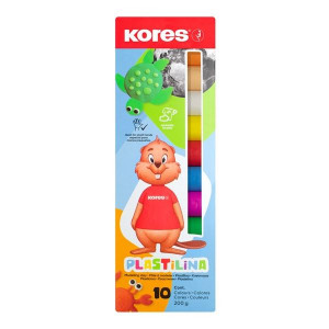 Modelovací hmota Kores, 10 barev, 200 g