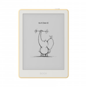 E-book ONYX BOOX GO 6 (Gen II), custard, 6" Carta 1300, 32GB, Bluetooth, Android 11, E-ink displej