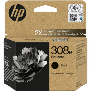 HP 308e Černá EvoMore originální inkoustová kazeta