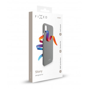 Zadní pogumovaný kryt FIXED Story pro Apple iPhone 11 Pro, šedý