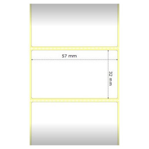 Zebra Z-Select 2000D/ role štítků / termální papír / 57x32mm - MOQ 12ks