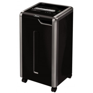 FELLOWES skartovač 325 i/ přímý řez 5,8 mm/ objem koše 83 l/ stupeň utajení P-2/ černý