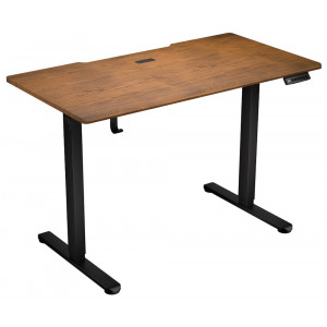 Endorfy herní stůl Atlas S electric Dark Wood / 114x60cm / nosnost 50kg / el. nastavení výšky (72-118cm) / tmavé dřevo