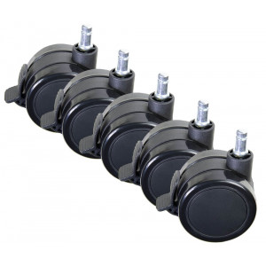 AROZZI Wheel Pack PU Lockable XL/ univerzální sada zamykatelných náhradních koleček pro herní židle