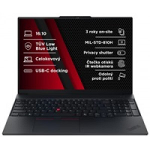 LENOVO NTB ThinkPad E16 AMD G3 - Ryzen7 250,16" WUXGA,32GB,1TBSSD,FHD+IRcam,W11P
