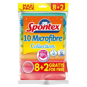 Mikroutěrka Spontex - 30 x 30 cm, 10 ks