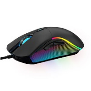 WG - Herní drátová RGB myš WG Chameleon III., RGB LED, černá
