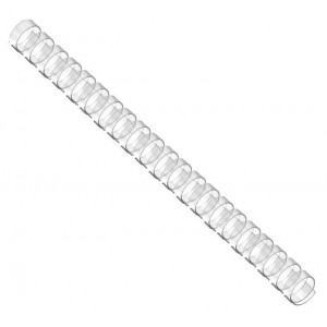 POŠKOZENÝ OBAL - EUROSUPPLIES plastové hřbety/ formát A4/ 25mm/ čiré/ 50 pack