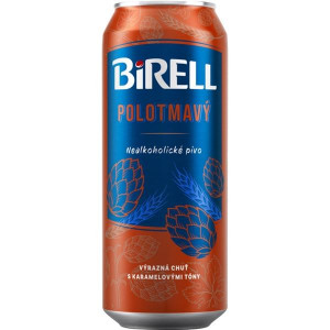 Nealkoholické pivo Birell-polotm., 24x 0,5 l,plech