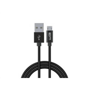 WG - Datový kabel Micro USB na USB-A, 1,2 metru, černá