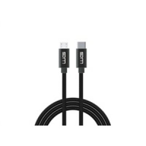 WG - Datový kabel Type-C (male) na Micro USB (male), 1 metr, černá