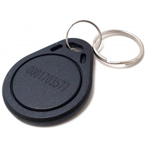 XtendLan Identifikační klíčenka k dveřním stanicím, RFID 125kHz - s číslem - black