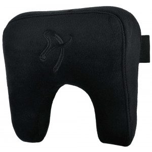 AROZZI Neck Pillow Velvet Black/ ergonomický polštář pod hlavu a krk/ sametově černý