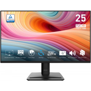 MSI PRO MP252 E2/ 24"/ 1920x1080/ IPS/ 4ms/ 120Hz/ 300cd/m2/ 1500:1/ HDMI/ DP/ VESA/ černý