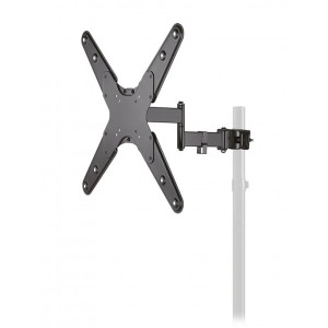 Neomounts FL40-430BL14/Držák displeje/na sloup,tyč 28-50 mm/32-55"/sklopný/3 čepy/VESA 400X400/nosn. 25kg/černý