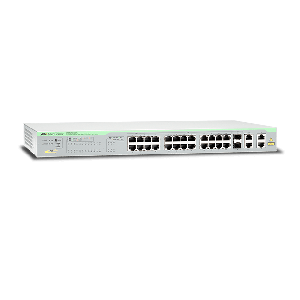 Allied Telesis 24xFE smart+2xGb+2SFP PoE switch AT-FS750/28PS