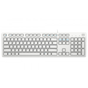 DELL klávesnice KB216/ multimediální/ US/ mezinárodní/ USB/ drátová/ bílá