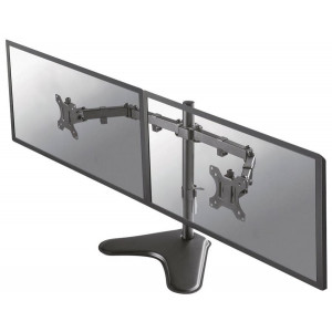 Neomounts FPMA-D550DDBLACK/Držák displeje/na stůl/10-32"/stojan/VESA 100X100/nosn. 2x8kg/2 displeje/černý