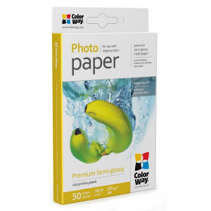COLORWAY fotopapír/ premium semi-glossy 255g/m2, 10x15/ 50 kusů