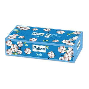 Papírové kapesníčky Pufina Soft - 2vrstvé, 100 ks