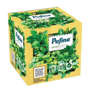 Papírové kapesníčky Pufina Cube - 3vrstvé, 60 ks