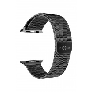 Síťovaný nerezový řemínek FIXED Mesh Strap pro Apple Watch 38/40/41mm, černý