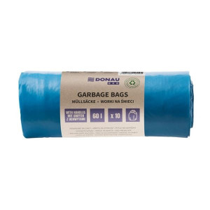 Pytle na odpadky Donau ECO - modré, 60 l, 10 ks