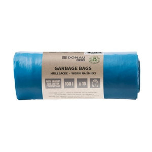 Pytle na odpadky Donau ECO - modré, 100 l, 10 ks