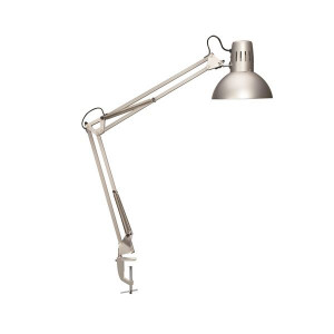 Stolní lampa MAULstudy - k upevnění na stůl, stříb