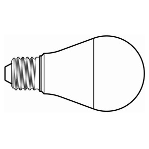LED žárovka pro MAULstudy E27, 6,5 W,3000 K,900 lm