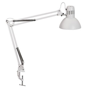Stolní lampa MAULstudy - k upevnění na stůl, bílá