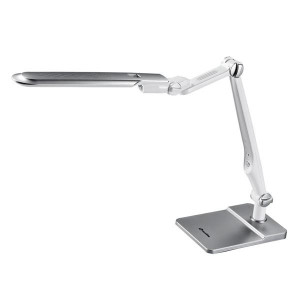 Stolní LED lampa Ecolite Matrix, bílá/stříbrná