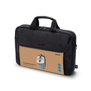 DICOTA Value Toploading Kit 14-16, Brašna na notebook s přiloženou optickou myší, černá