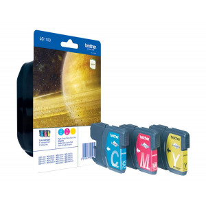 BROTHER inkoustová náplň LC-1100 RBWBP/ multipack/ Tři barvy