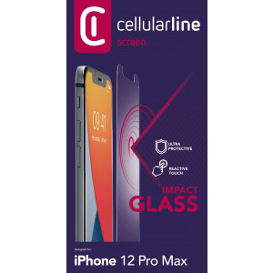 Ochranné tvrzené sklo Cellularline Second Glass Ultra pro Apple iPhone 12 Pro Max