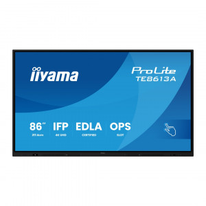 86" iiyama TE8613A-B3AG:IPS,4K,40P,USB-C,EDLA