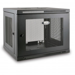 Skříň SmartRack 9U, Mini Rack, Š=600mm, Hl=550mm, hloubka pro přepínače, montáž na stěnu
