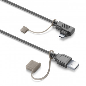 Interphone napájecí kabel pro Ridesync 5,5“, USB-C / USB-A