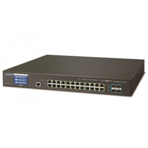 Planet GS-5220-24T4XV, L3 switch 24x1Gb, 4x10Gb SFP+