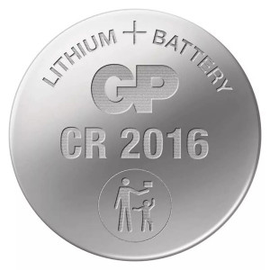 GP Jednorázová lithiová baterie CR2016, 5-pack
