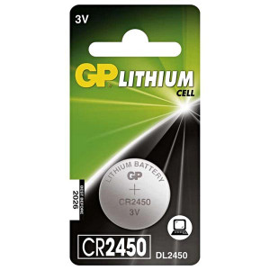 GP Jednorázová lithiová baterie CR2450, 1-pack