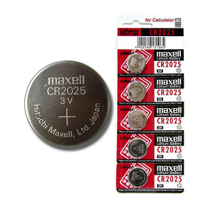 Maxell Jednorázová lithiová baterie CR2025, 5-pack