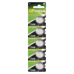 GP Jednorázová lithiová baterie CR2430, 5-pack