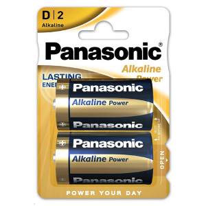 Panasonic Jednorázová alkalická baterie D, 2-pack