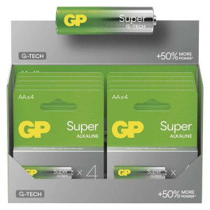 GP Jednorázová alkalická baterie AA, 4-pack