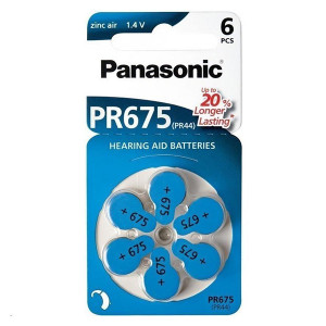 Panasonic Jednorázová zinkovzdušná baterie ZA, 6-pack