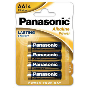 Panasonic Jednorázová alkalická baterie AA, 4-pack