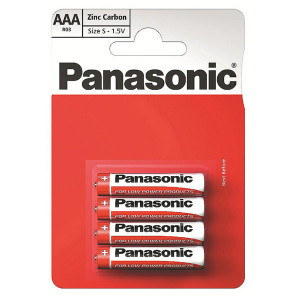 Panasonic Jednorázová zinkouhlíková baterie AAA, 4-pack