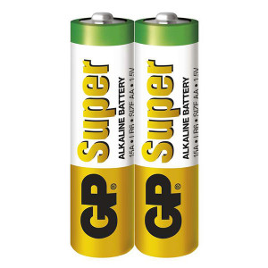 GP alkalická baterie AA (LR6), 2-pack, DOPRODEJ