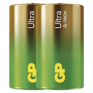 GP Ultra Jednorázová alkalická baterie D, 2-pack